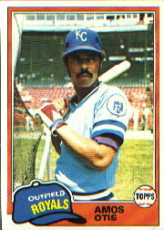 1981 Topps Baseball Cards      585     Amos Otis